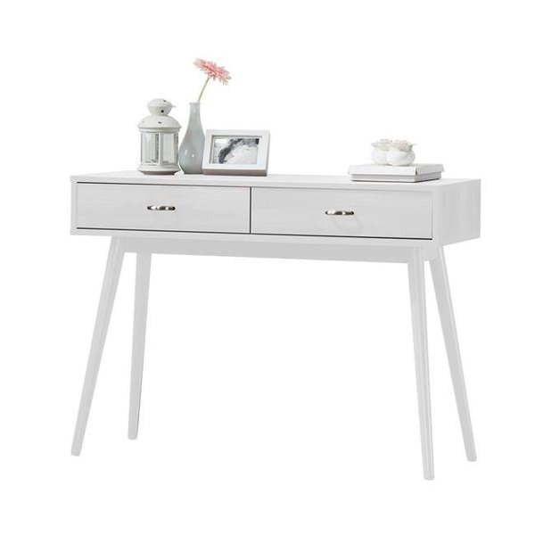 4D Concepts 4D Concepts 154000 Montage Midcentury Desk; White - 30.2 x 40.2 x 15.6 in. 154000